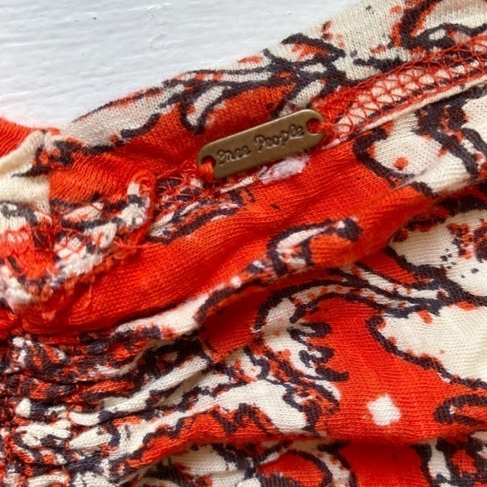 Free People Say The Word‎ Top / Ruby Red Combo Cropped Top - Picture 6 of 15